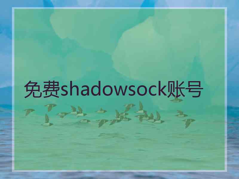 免费shadowsock账号