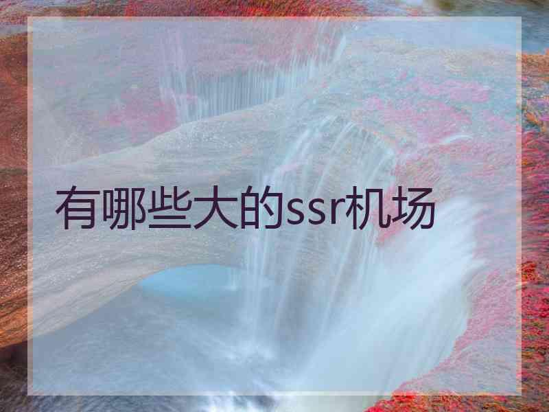 有哪些大的ssr机场