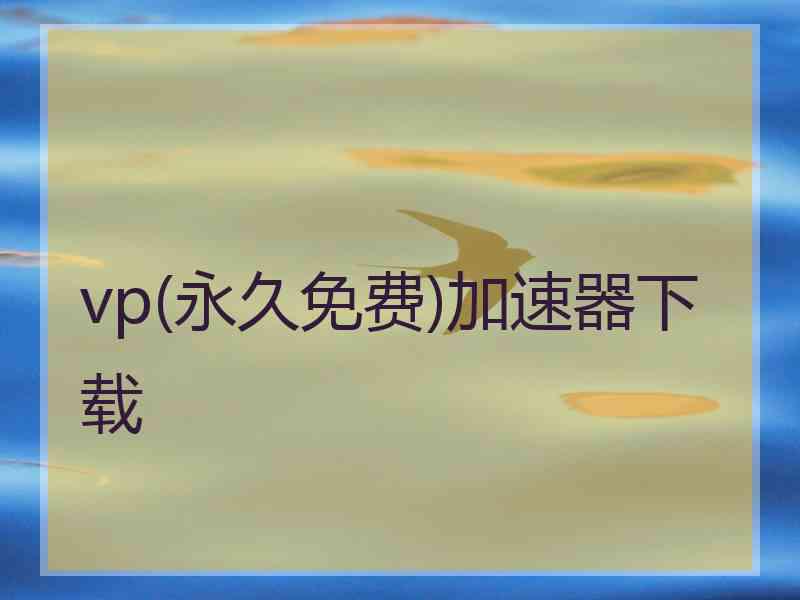 vp(永久免费)加速器下载