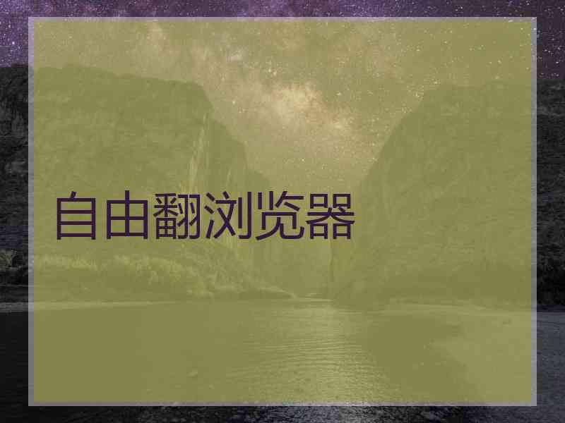 自由翻浏览器