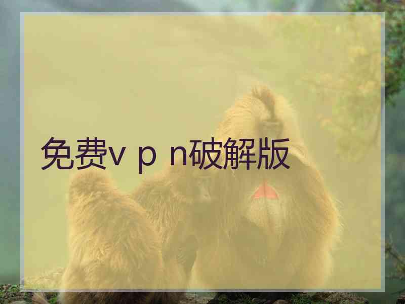 免费v p n破解版