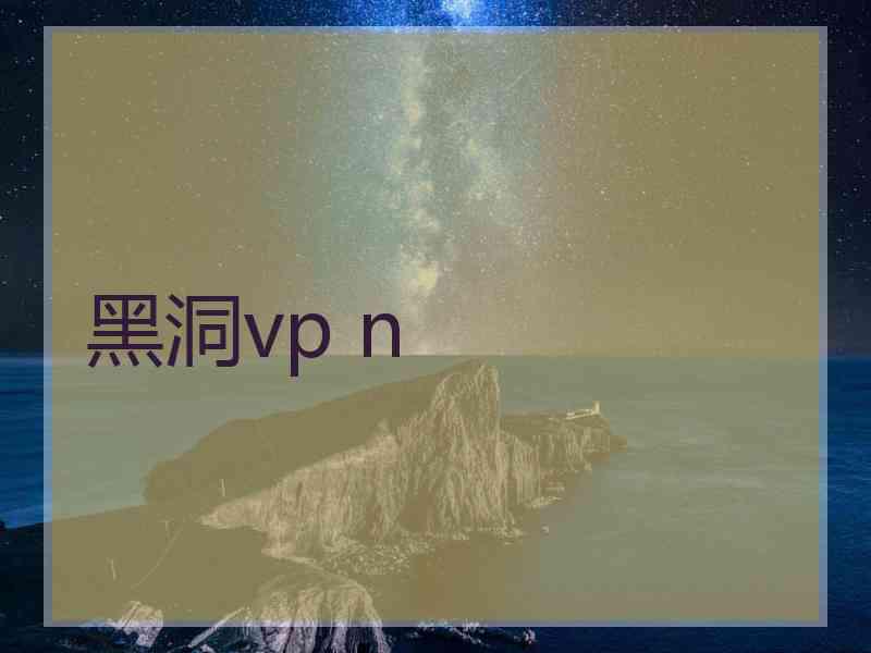 黑洞vp n