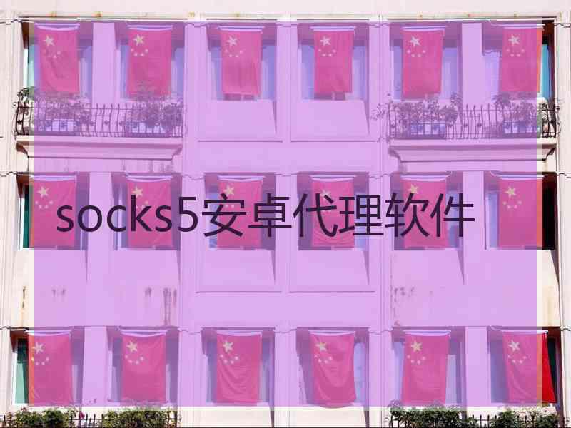 socks5安卓代理软件