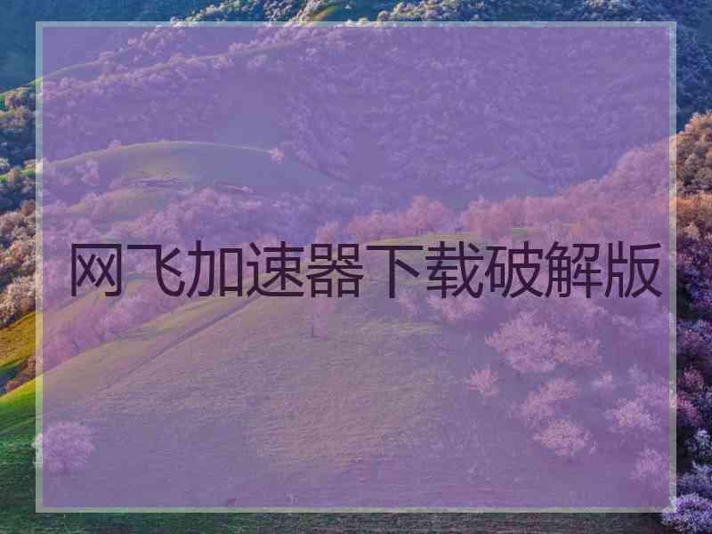网飞加速器下载破解版