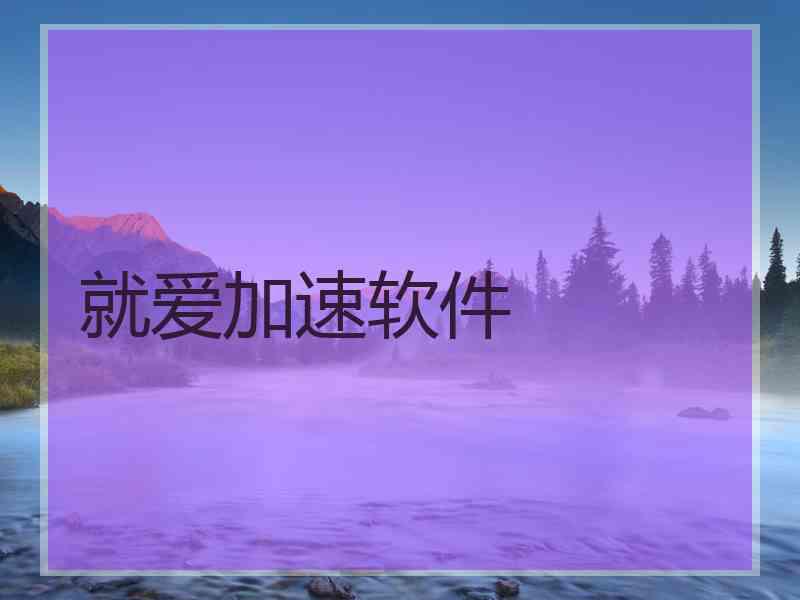 就爱加速软件