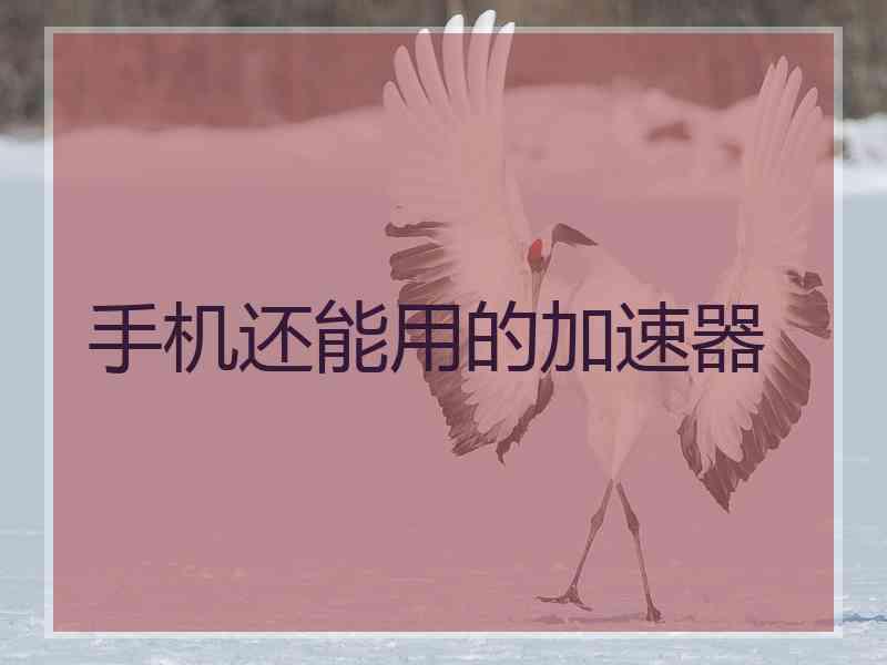 手机还能用的加速器