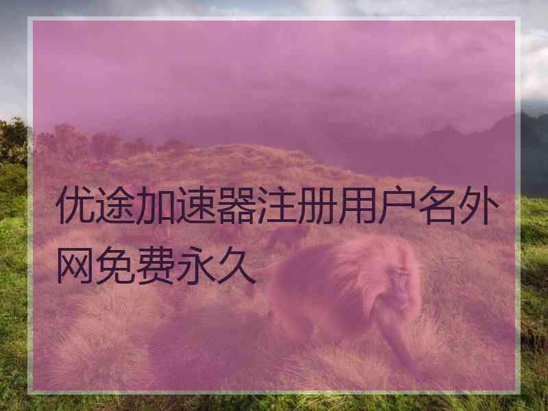 优途加速器注册用户名外网免费永久