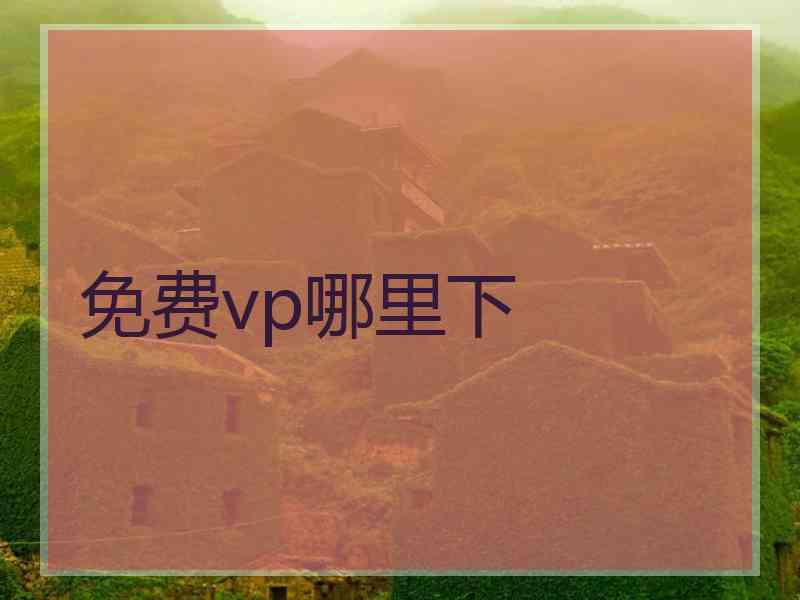 免费vp哪里下