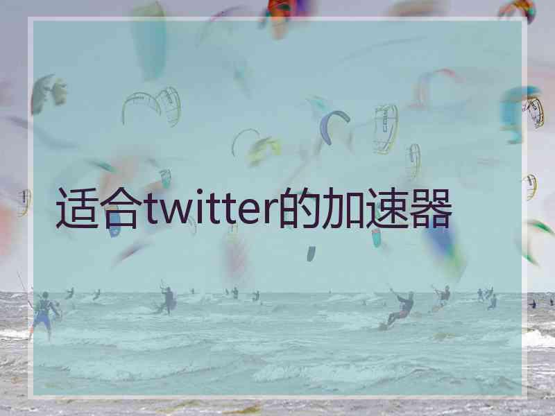 适合twitter的加速器