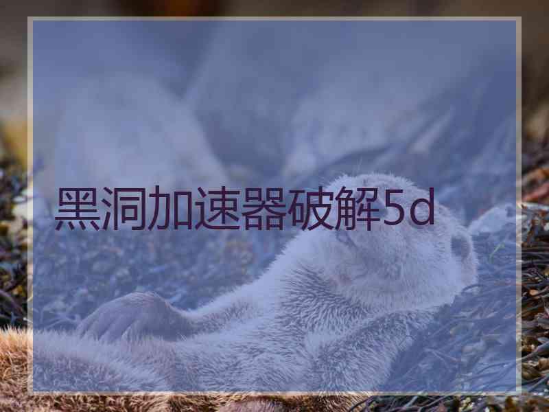 黑洞加速器破解5d