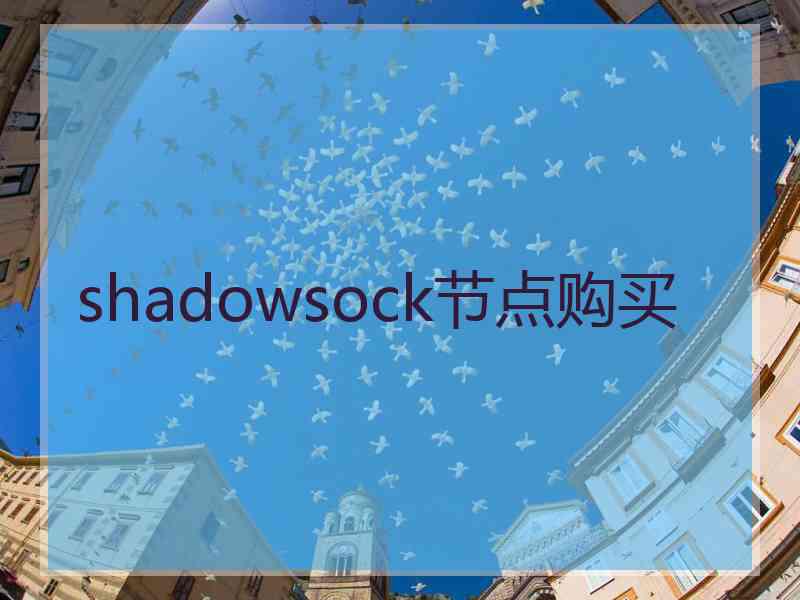 shadowsock节点购买