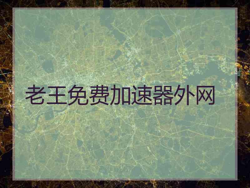老王免费加速器外网
