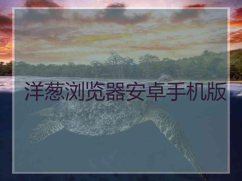 洋葱浏览器安卓手机版