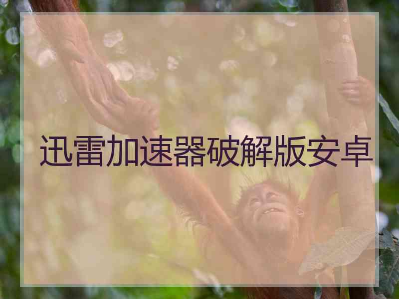 迅雷加速器破解版安卓
