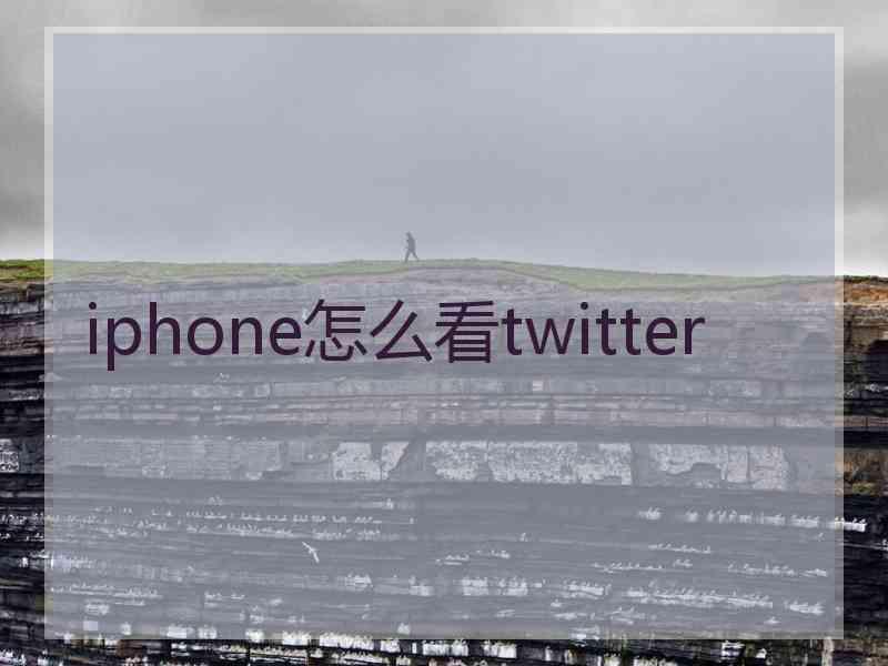 iphone怎么看twitter