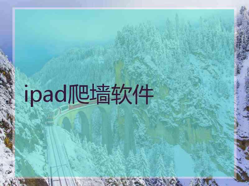 ipad爬墙软件