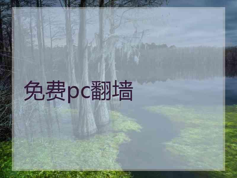 免费pc翻墙
