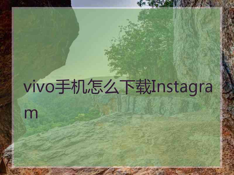 vivo手机怎么下载Instagram