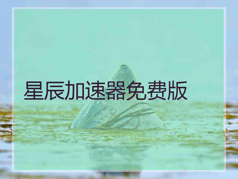 星辰加速器免费版