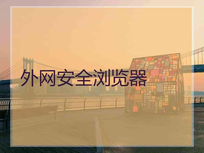 外网安全浏览器