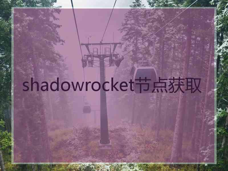 shadowrocket节点获取