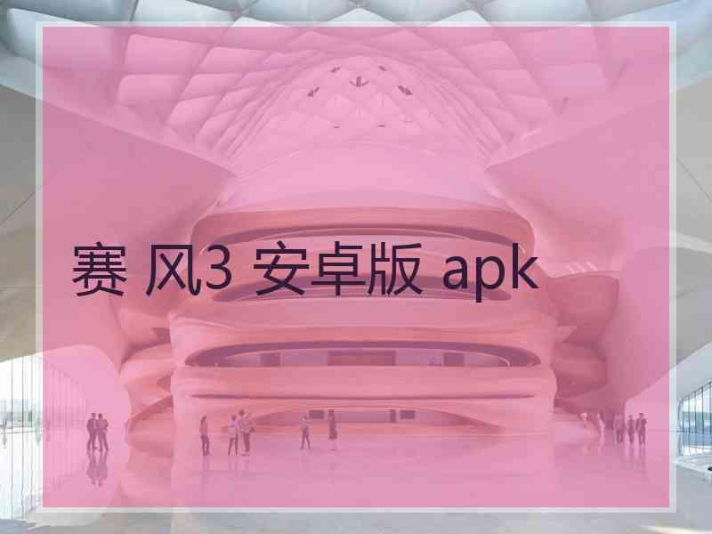 赛 风3 安卓版 apk