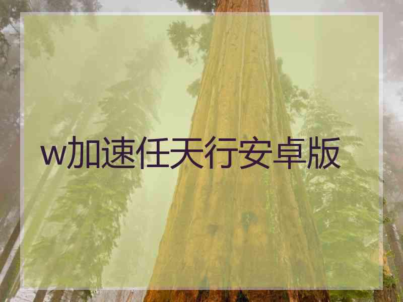 w加速任天行安卓版