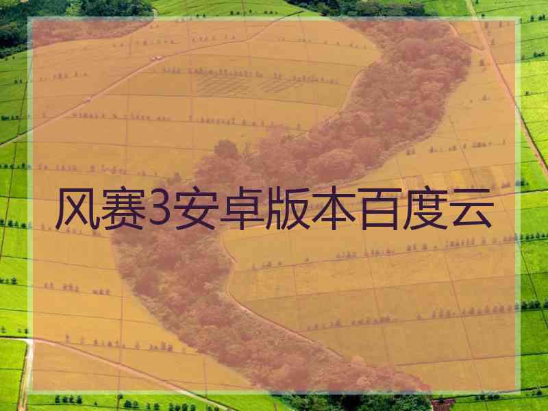 风赛3安卓版本百度云