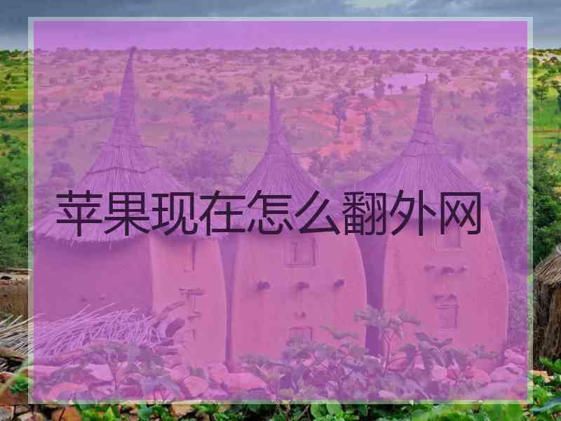 苹果现在怎么翻外网