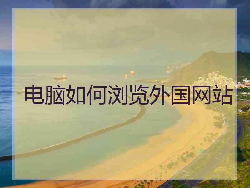 电脑如何浏览外国网站