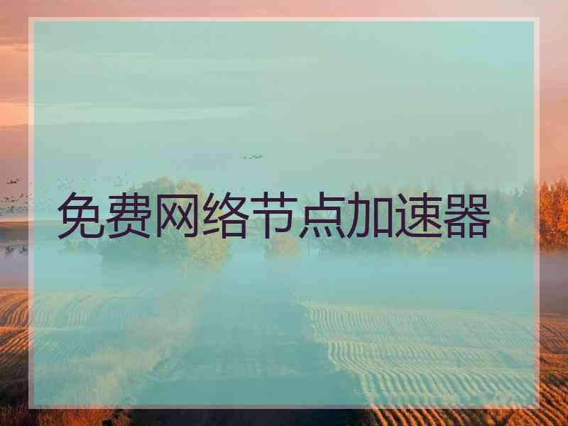 免费网络节点加速器