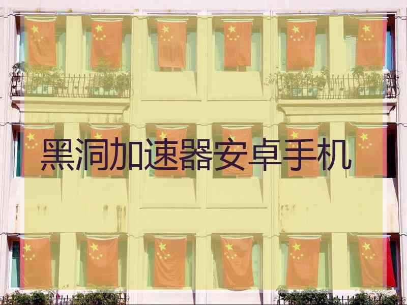 黑洞加速器安卓手机