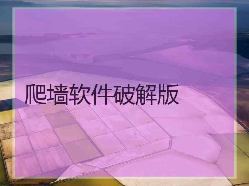 爬墙软件破解版