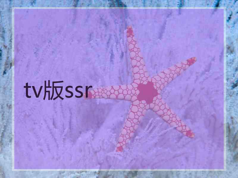 tv版ssr