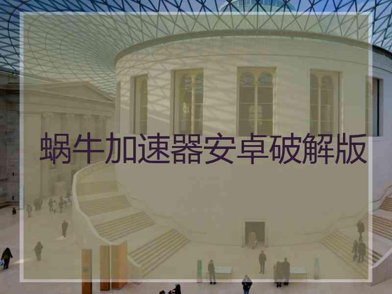 蜗牛加速器安卓破解版
