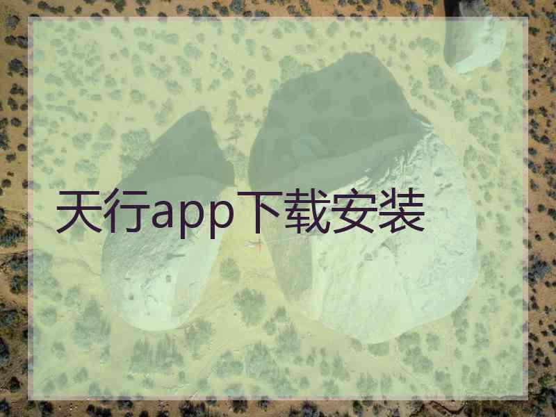天行app下载安装