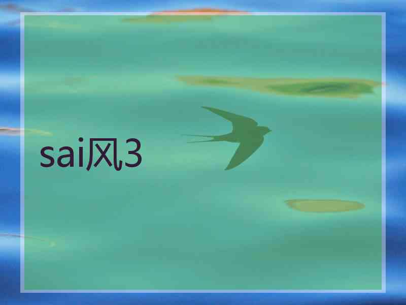 sai风3