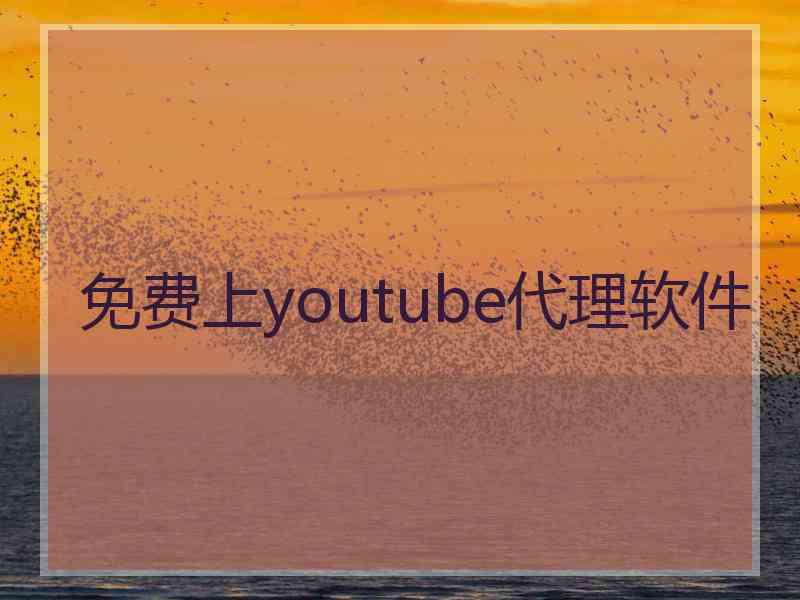 免费上youtube代理软件