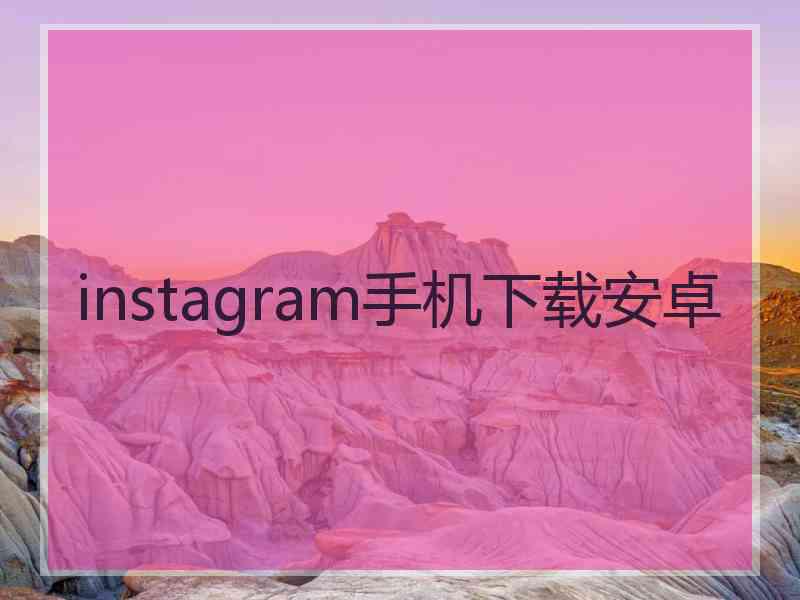 instagram手机下载安卓