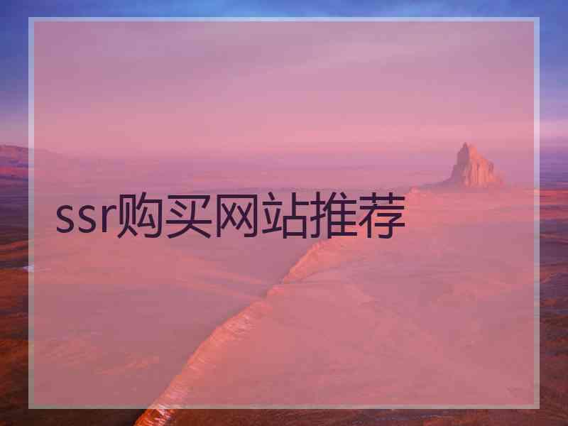 ssr购买网站推荐