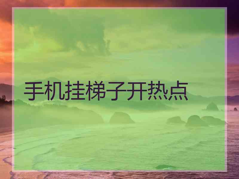 手机挂梯子开热点