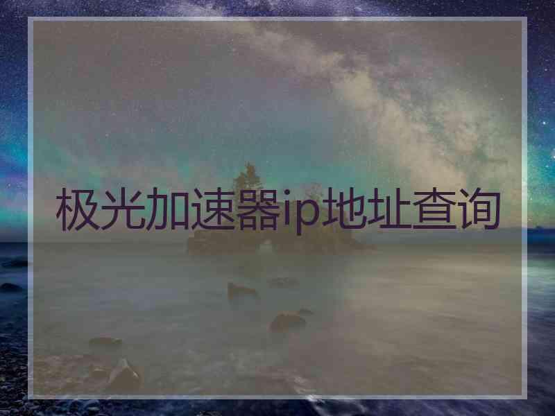 极光加速器ip地址查询