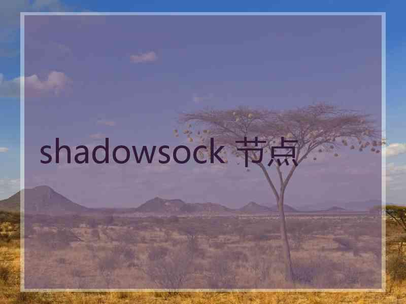 shadowsock 节点