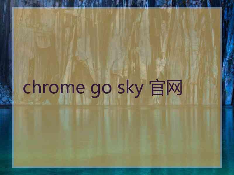 chrome go sky 官网