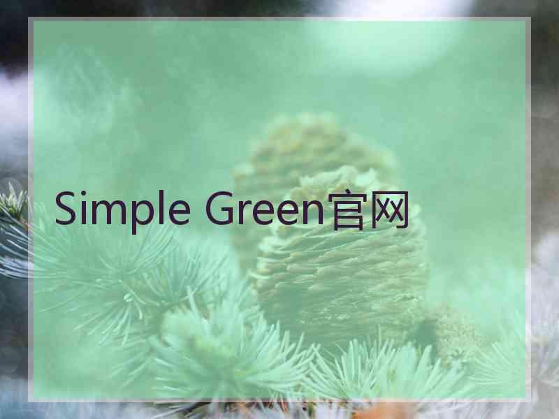 Simple Green官网