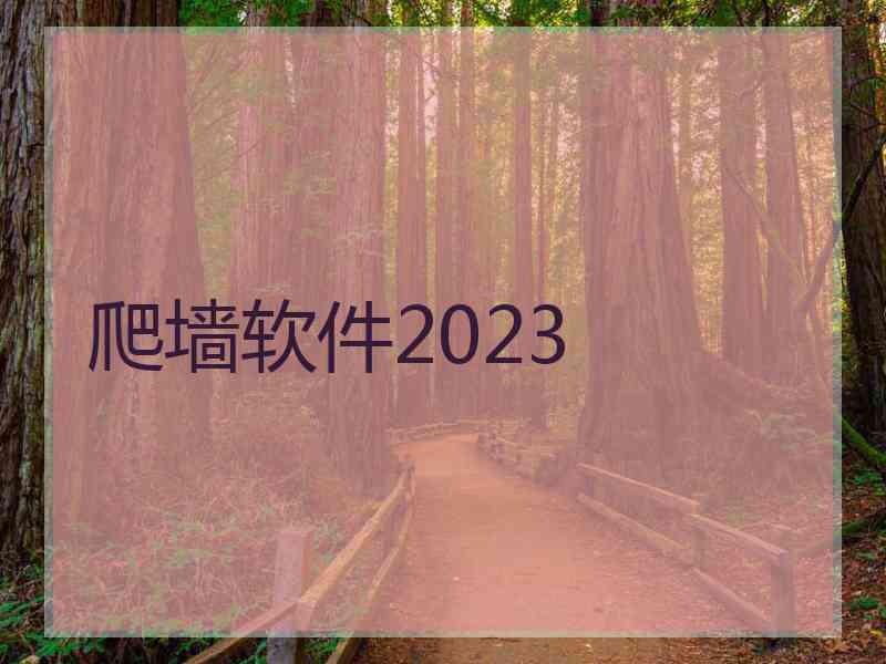爬墙软件2023