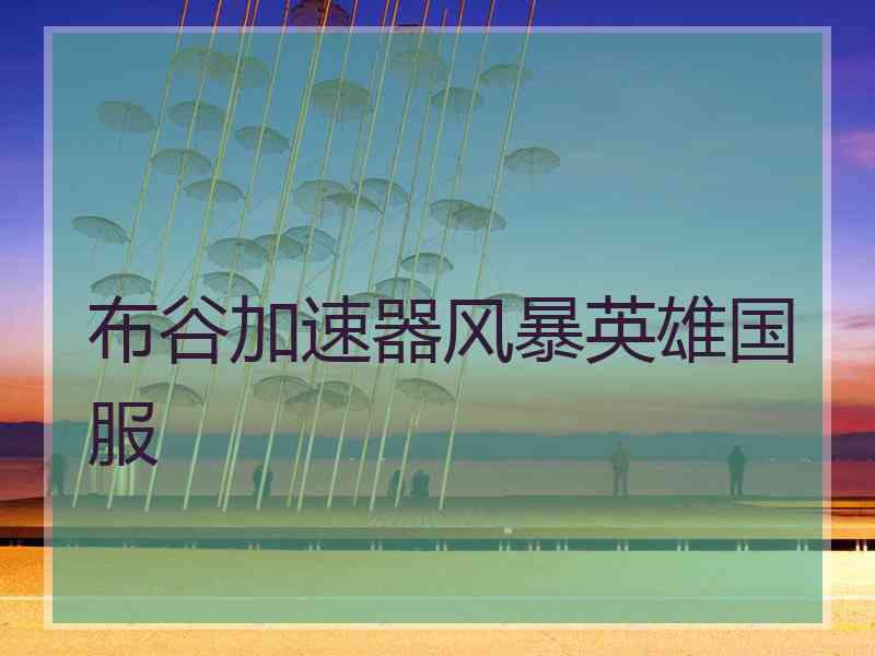 布谷加速器风暴英雄国服