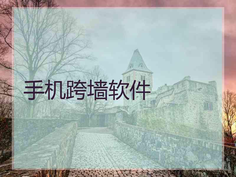 手机跨墙软件