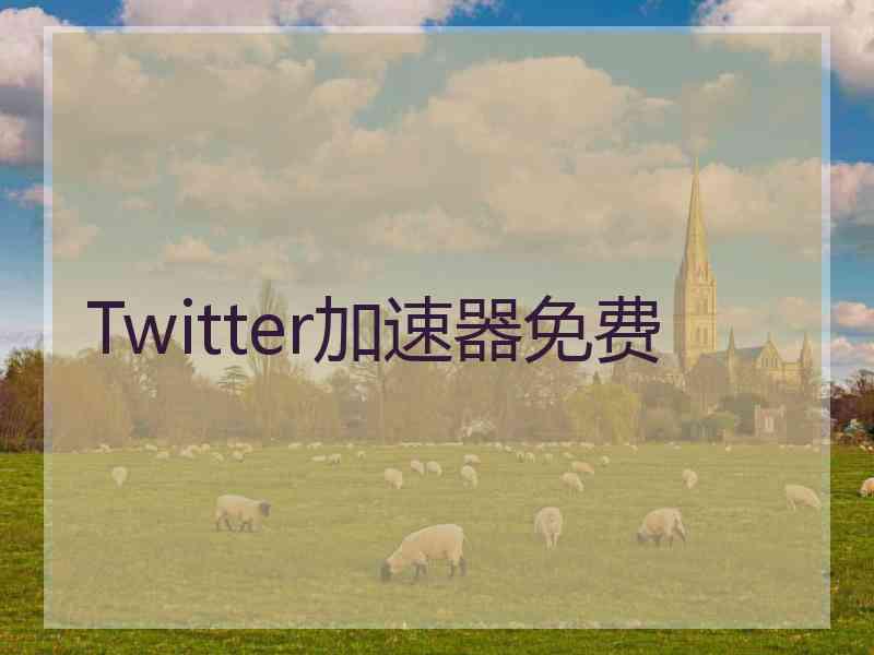 Twitter加速器免费