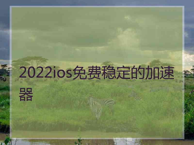 2022ios免费稳定的加速器